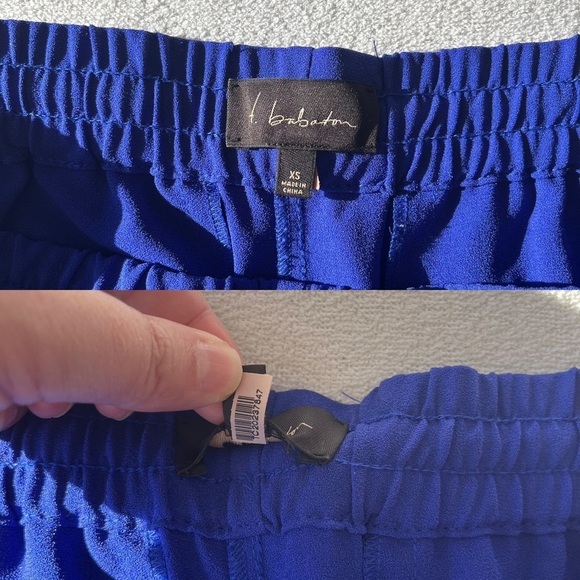 T. Babaton Cobalt Blue Relaxed Fit Drawstring Waist Trouser XS - Picture 7 of 16